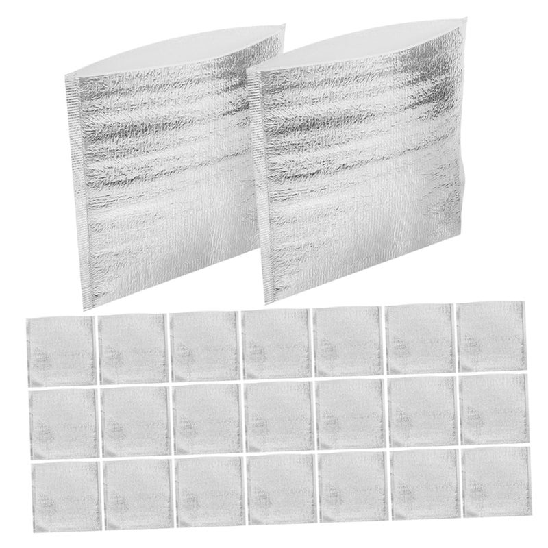 50pcs Aluminum Foil Insulated Bags for Cold Food Storage Thermal Mailers Shipping - Image 2