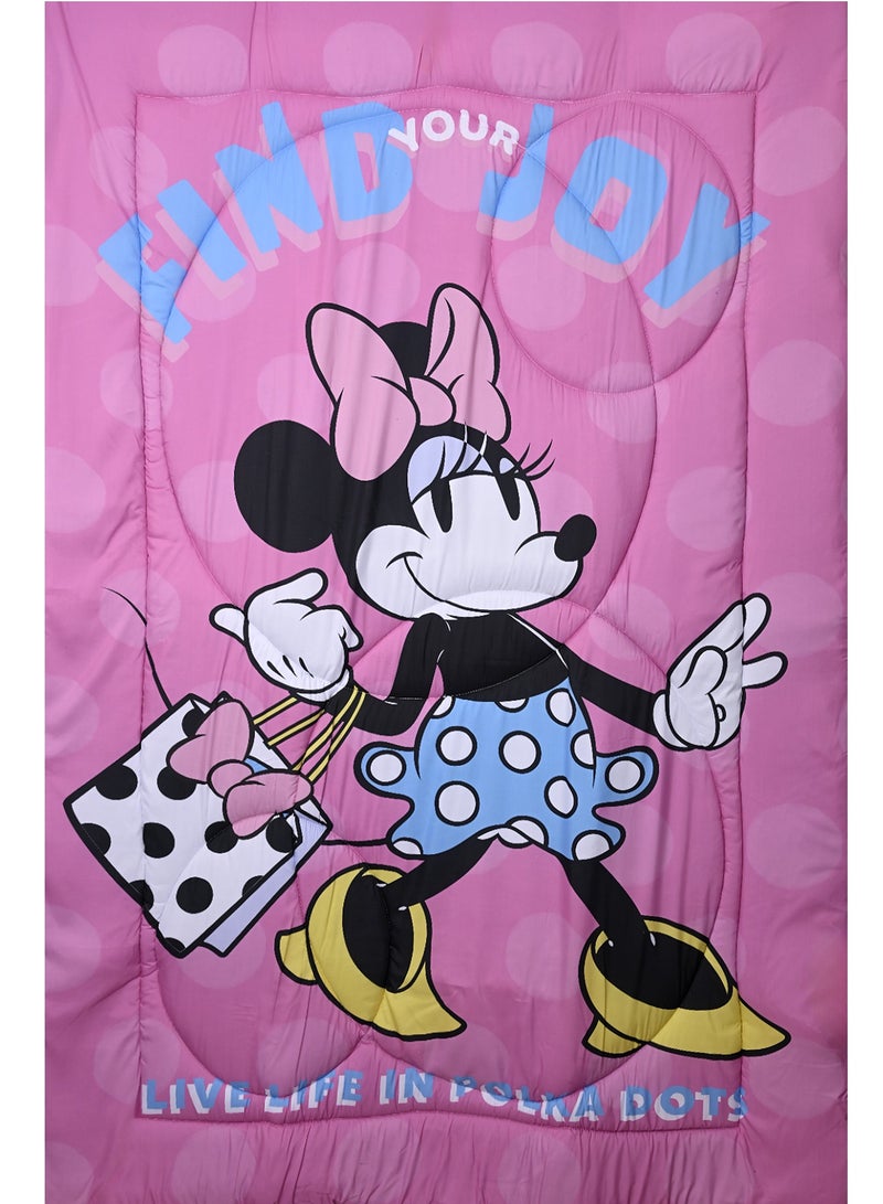 Minnie Mouse 5-in-1 Comforter Se, Brushed Microfiber with Polyester Shell  – Pink - Image 5
