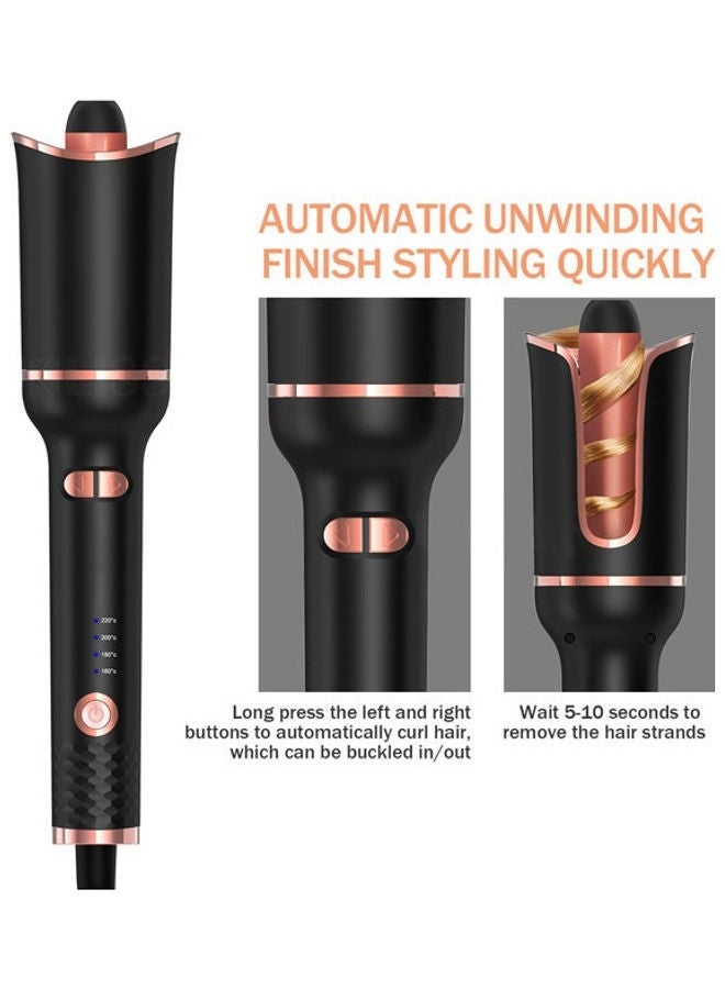 Generic Automatic Curling Iron For Long Hair Black  - Image 4