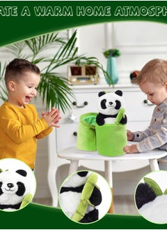 Excefore Panda Stuffed Animals, 2 in 1 Bamboo Tube Panda Plush and Pillow, Soft Plush Toy for Tummy Time, Babies' Play, and Cuddles, Adorable Gift for Boys and Girls  - Image 3