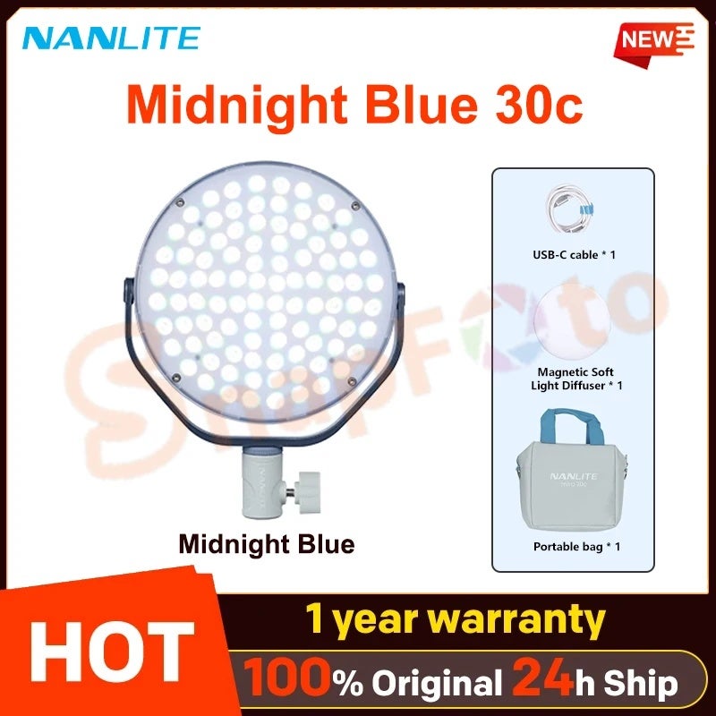 نانليت إضاءة استوديو تصوير Nanlite, Midnight Blue 30c - Image 1
