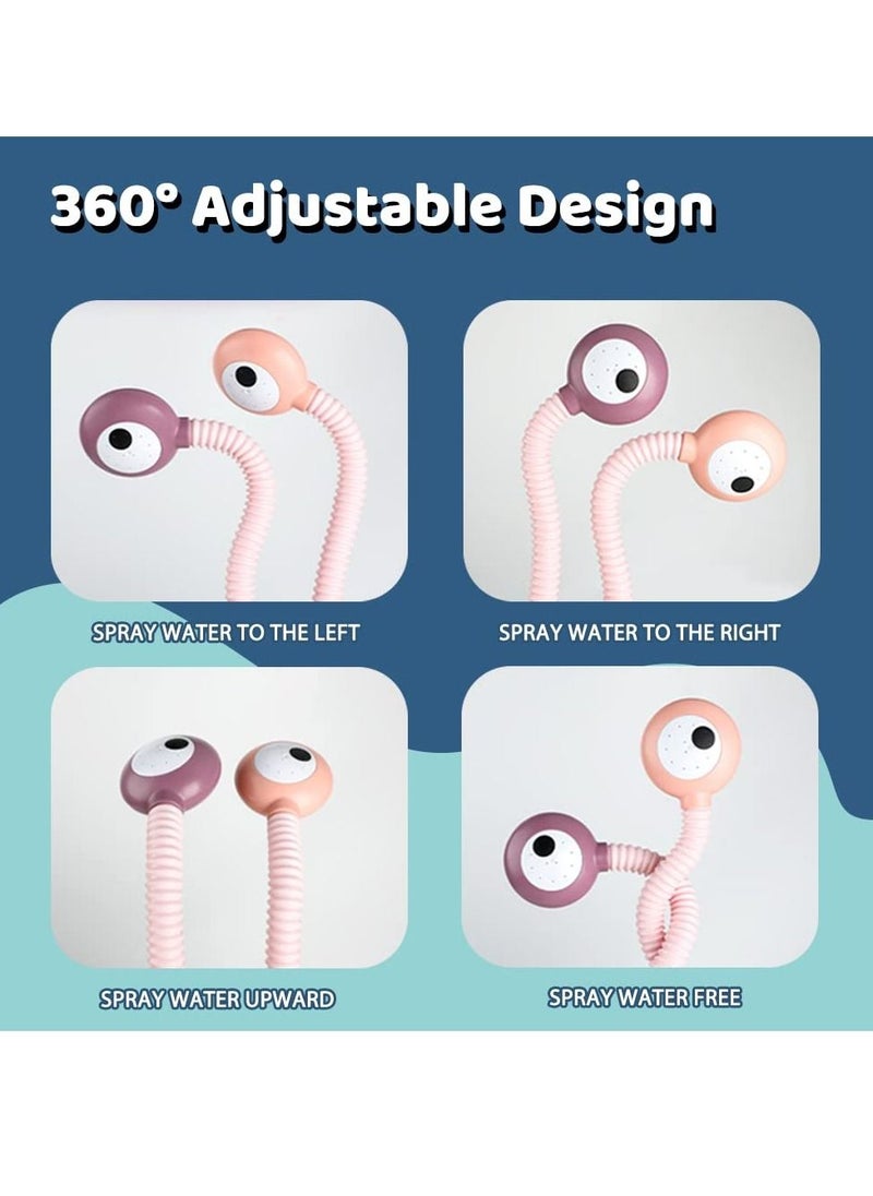 MIXDE - Bath Toys for Baby Toddlers,Upgrade Electric Shower Baby Bath Toys Double Sprinkler Bathtub Tub Water Toys for Kids Preschool Child 18 Months and up - Image 1