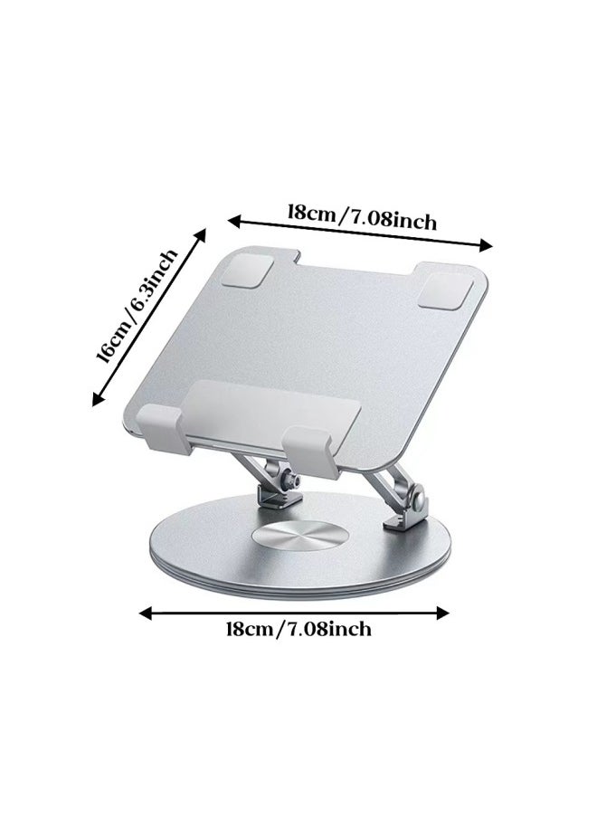 Generic - 360 ° Rotatable Learning Machine Large Tablet Special Support Frame Aluminum Metal Foldableable Desktop IPad Stand-Color:Z10 (small Style)-Applicable Size:14.5inch - Image 1