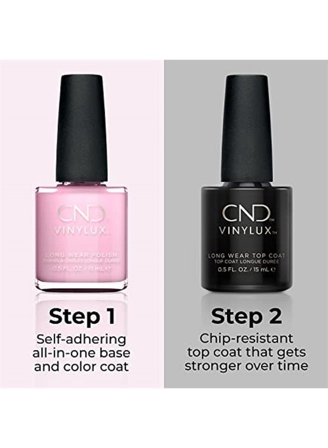 CND Vinylux Longwear Pink Nail Polish, Gel-like Shine & Chip Resistant Color, Cake Pop #135, 0.5 Fl Oz - Image 3
