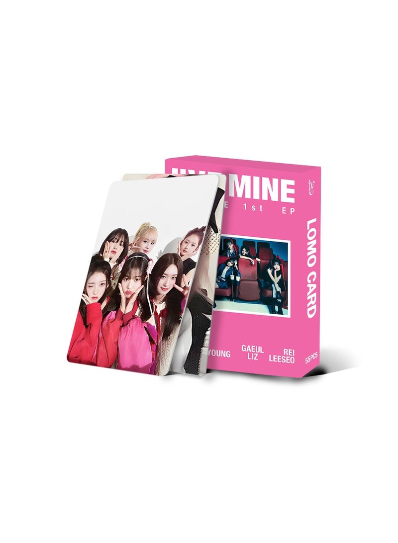 NIBEMINENT 55 Pcs Kpop IVE - 1st EP I'VE MINE Lomo Cards Card For Fans Collection Gifts - Image 2