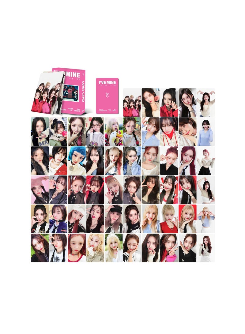 NIBEMINENT 55 Pcs Kpop IVE - 1st EP I'VE MINE Lomo Cards Card For Fans Collection Gifts - Image 1