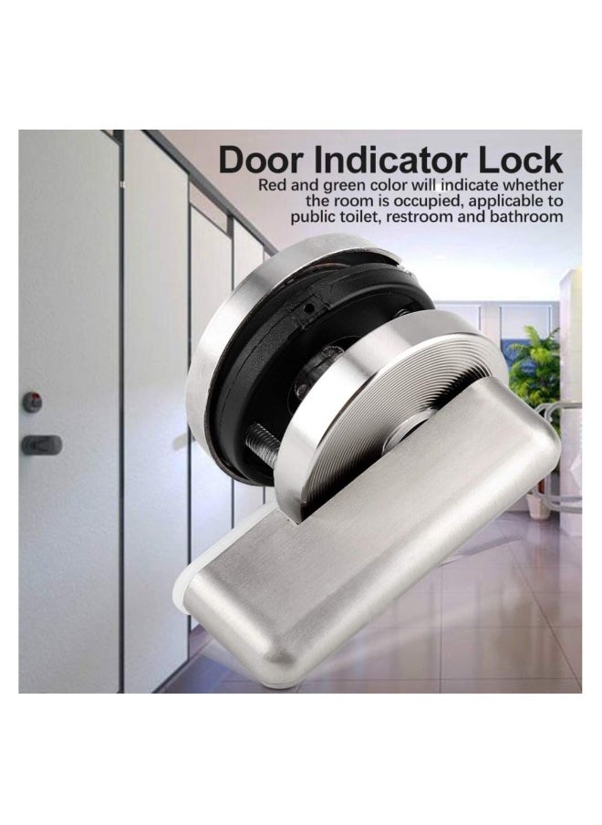 Generic - Privacy Indicator Lock, Indicator Door Lock, Zinc Alloy Rotating Privacy Door Bolt Latch with Vacant Engaged Indicating for Public Toilet Restroom Bathroom Dressing Room - Image 1