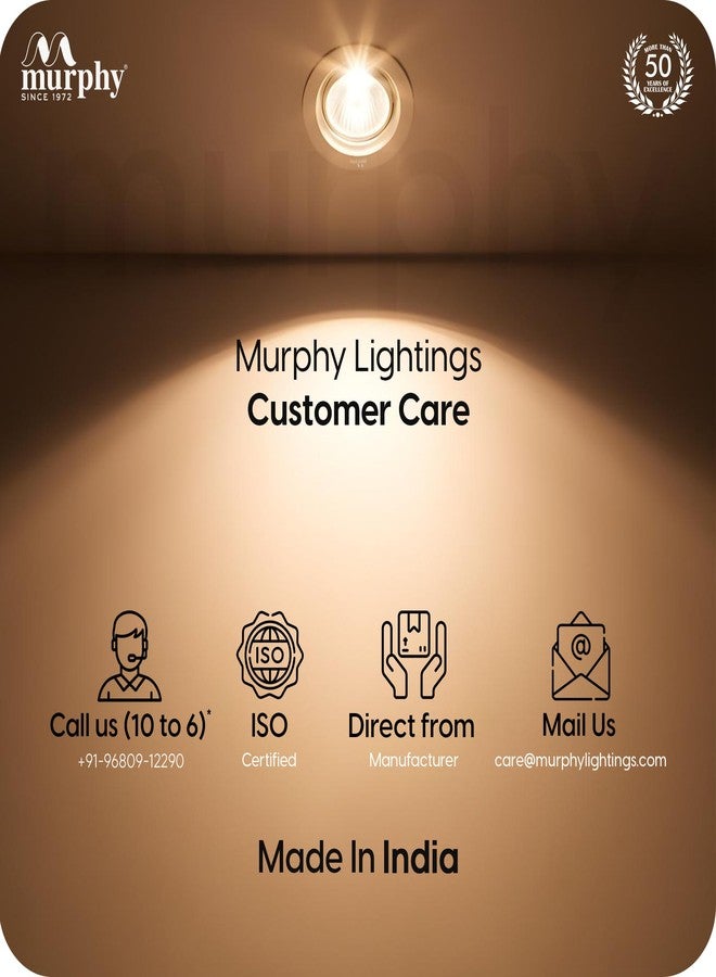 مورفي مصباح مورفي LED قابل للتعديل بقوة 3 واط | أبيض دافئ، عبوة من قطعة واحدة، مصباح سقف موجه، مناسب لصناديق التوصيل العميقة، مثالي لإضاءة الزينة والعرض (ضمان لمدة عامين) - Image 5