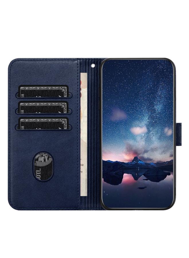 S-TOP Case For Samsung Galaxy A71 4G Tree Birds Embossed Pattern Leather Phone Case - Image 3