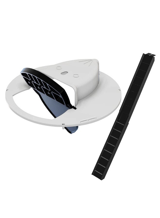 NIBEMINENT Reusable Plastic Smart Mouse Trap White/Black - Image 2