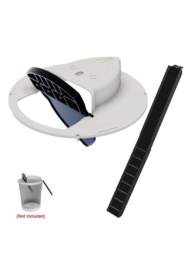 NIBEMINENT Reusable Plastic Smart Mouse Trap White/Black - Image 3