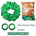 Jonhamwelbor Green Balloons 100 Pack 12 inches Latex Helium Balloons Birthday Party Decorations With Green Ribbon - Image 2