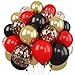 Togvu Red and Black Balloon 60 Packs 12 Inch Red Black and Gold Balloon Black Red Balloons for Casino Theme Party Decorations Graduation New Year Party Birthday Decorations - Image 3