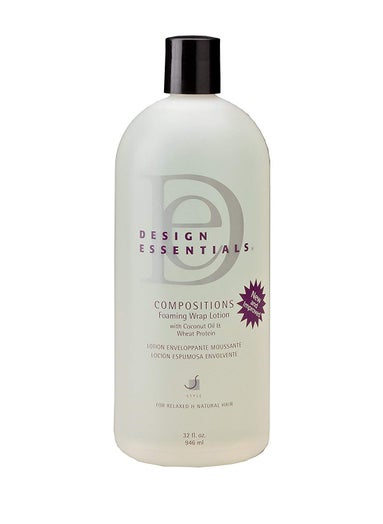 Design Essentials Compositions Foaming Wrap Lotion For Relaxed And Natural Hair, Refill, 32 Fl Oz