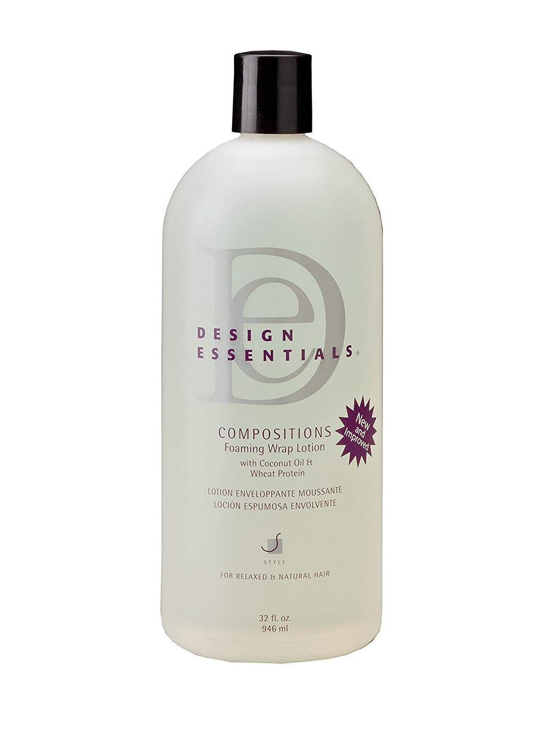Design Essentials Design Essentials Compositions Foaming Wrap Lotion For Relaxed And Natural Hair, Refill, 32 Fl Oz 
