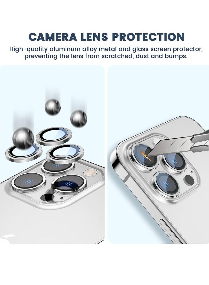 iPhone 14 Pro 6.1 inch /14 Pro Max 6.7 inch Camera Lens Protector, Set with Diamonds Bling Camera Cover Tempered Glass - Image 2
