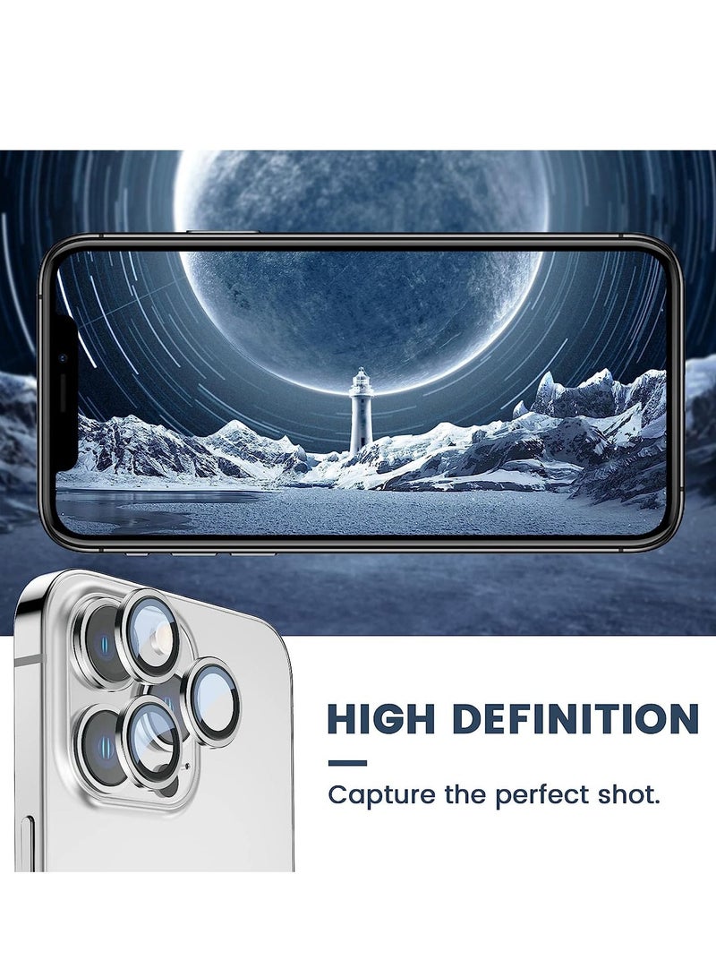iPhone 14 Pro 6.1 inch /14 Pro Max 6.7 inch Camera Lens Protector, Set with Diamonds Bling Camera Cover Tempered Glass - Image 3