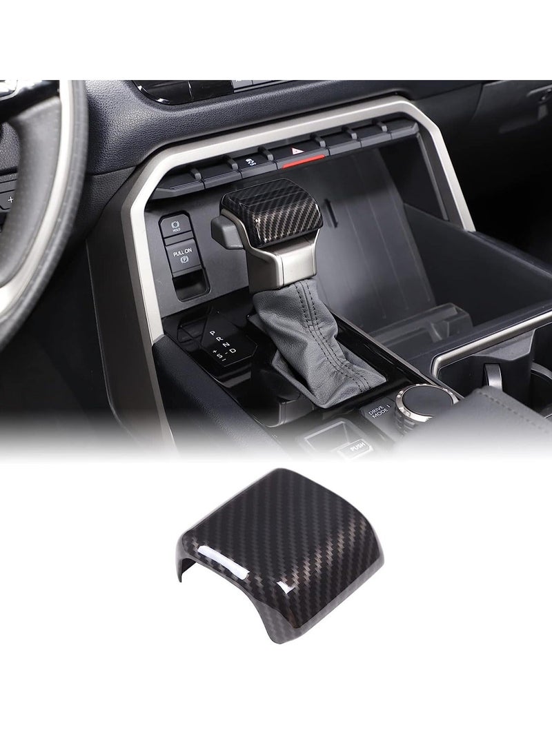 Gear Shift Knob Head Cover Trim Accessories, Compatible with Toyota Tundra/Sequoia 2022-2023, Center Console Gear Shift Head Protection Cover, Automatic Gear Shift Knob Cover ABS Interior - Image 1