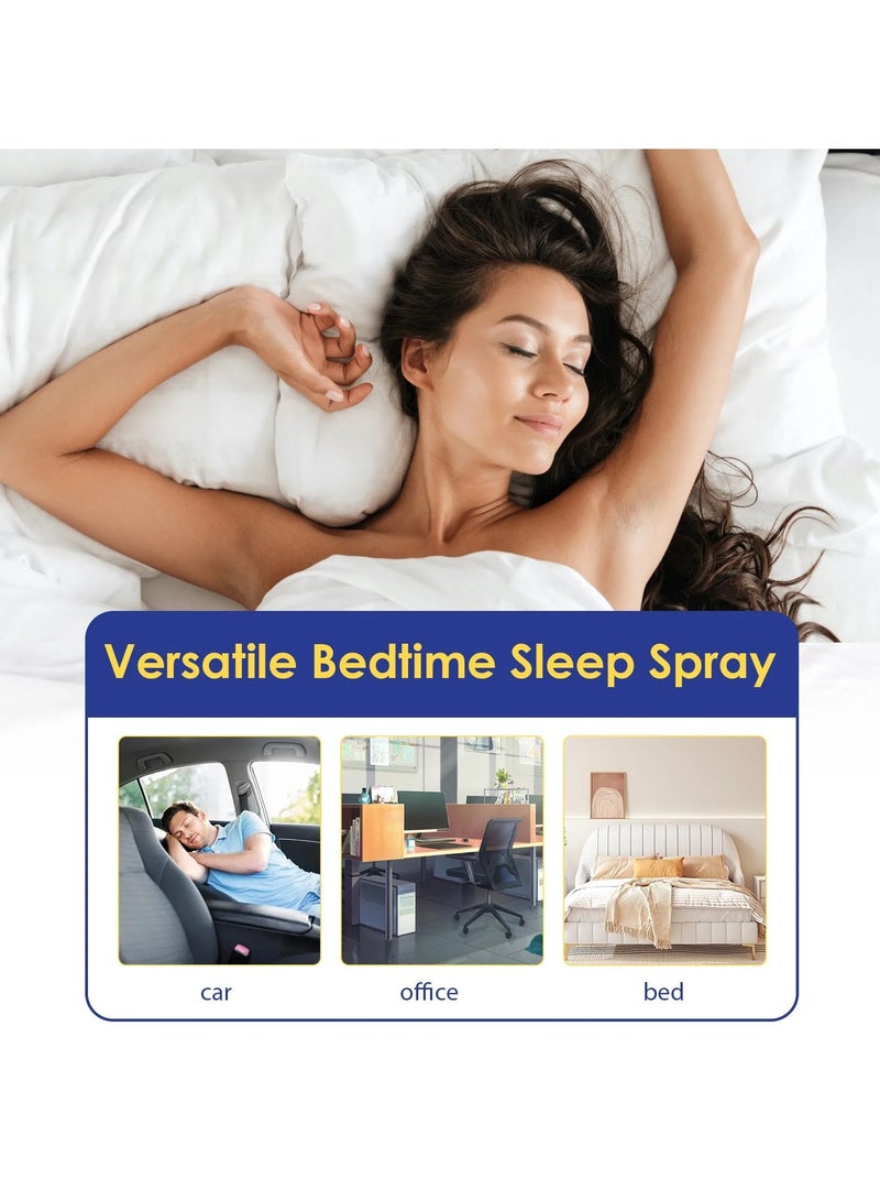 60ml Aromatherapy Deep Sleep Improve Sleeping Spray Essential Lavender Relieve Fatigue Anxiety Help Relax Body Fall Asleep Mist - Image 5