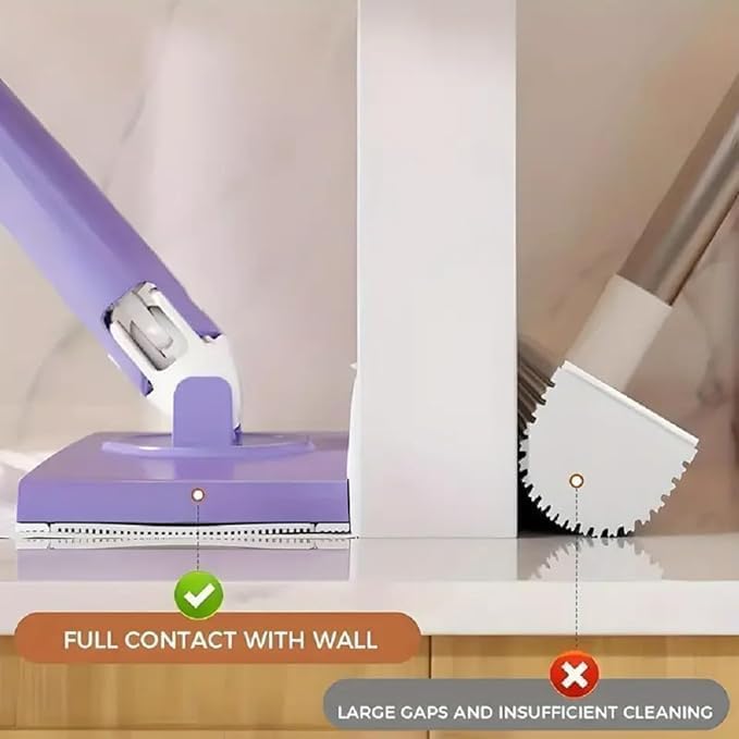 Rugmi Tissue Mop | Quickle Wiper | Multifunctional Hands, Household Flat Mops with Push Pull Cloth Changing Handle for Bathroom, Floor - Image 3