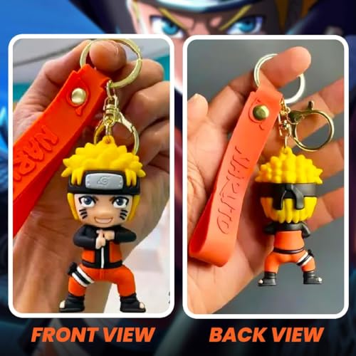 FowWelt Cartoon Keychain for Girls and Boys, Cute Keychains Accessories Keyring Key Wristlet Car Charms Backpack Key Chain (Nauto A) - Image 2