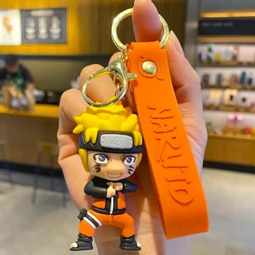 FowWelt Cartoon Keychain for Girls and Boys, Cute Keychains Accessories Keyring Key Wristlet Car Charms Backpack Key Chain (Nauto A) - Image 3