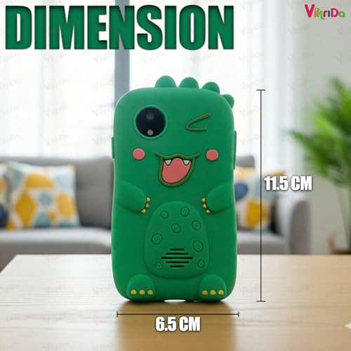 Vikrida Plastic Kids Smartphone Toy with MP3 Music Player Bumper Back Case Dual Camera for Selfies in-Built Games 2.4" Screen 8MP Camera Toys for Boys & Girls (Multicolor) - Image 3