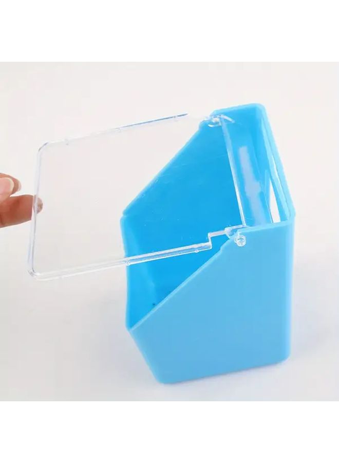 White Pigeon Feeding Trough Anti Spill PVC Food Box With Clear Lid Bird Feeder - Image 4