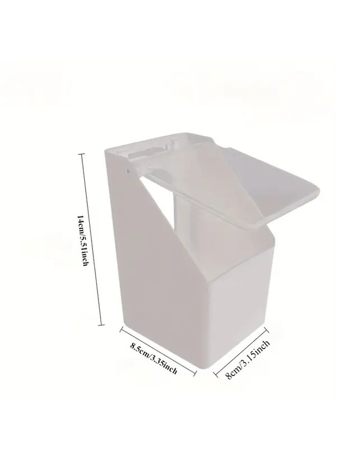 White Pigeon Feeding Trough Anti Spill PVC Food Box With Clear Lid Bird Feeder - Image 2