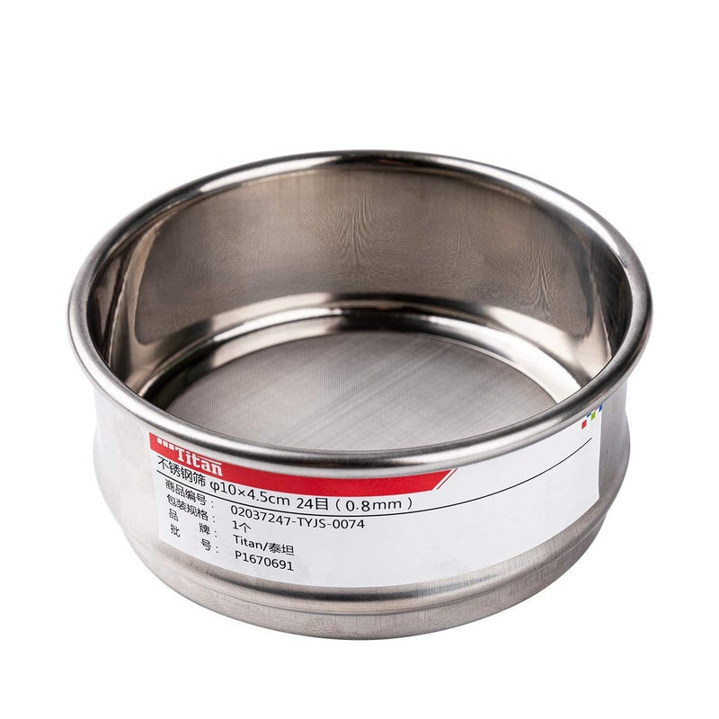 ADAMAS-BETA φ10×4.5cm 24 Mesh 304 Stainless Lab Sieves Economy Test Sieve 304 Stainless Steel Wire Cloth（0.8mm） - Image 1