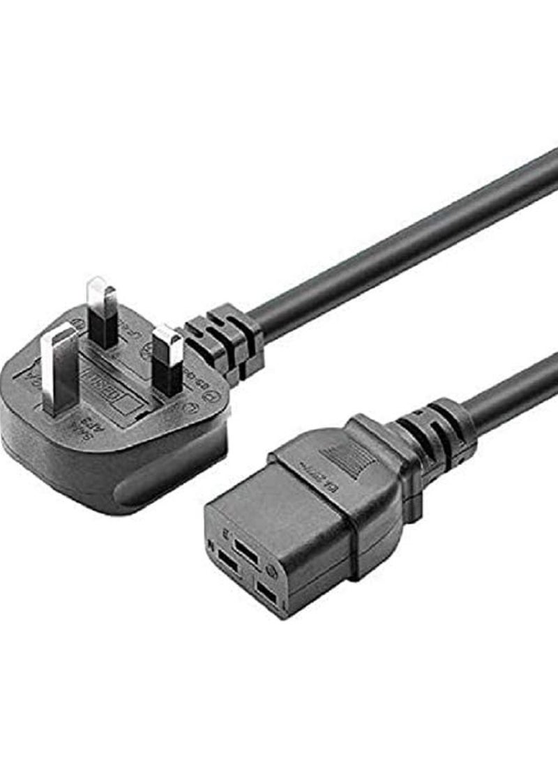 سلك طاقة سايت قابس المملكة المتحدة (BS 1363) إلى IEC 60320 C19، 13 A، 250 V - Image 2