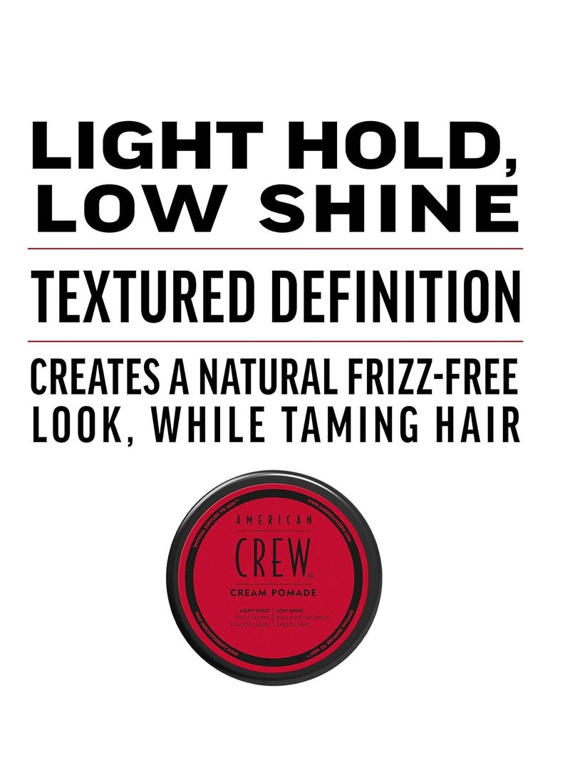 AMERICAN CREW American Crew Men's Hair Cream Pomade,Like Hair Gel with Light Hold & Low Shine 85g  - Image 3