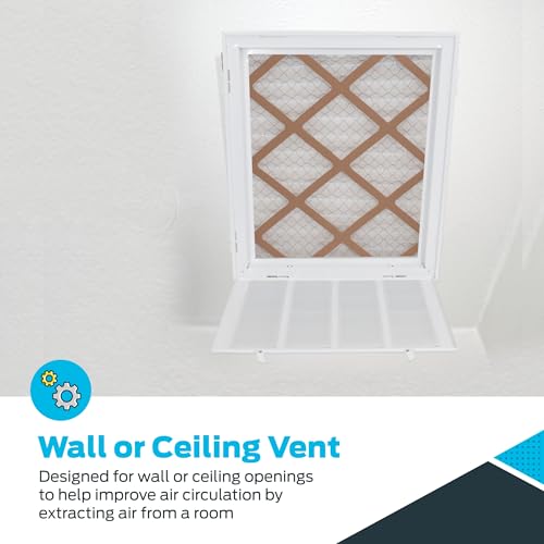 EZ-FLO 16 x 20 Inch (Duct Opening) Return Air Vent Cover for Wall or Ceiling, Solid Steel Return Air Filter Grille, HVAC Vent Cover, White, 61631 - Image 4