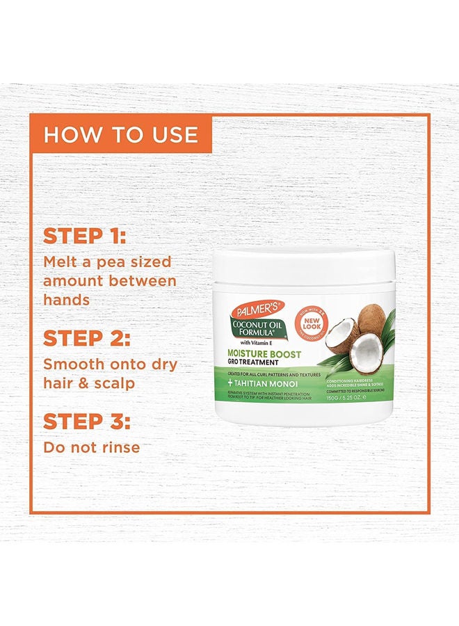 بالمرز كريم الشعر بتركيبة جوز الهند مويستشر جرو لتصفيف الشعر مع فيتامين E 150 جم - Image 3