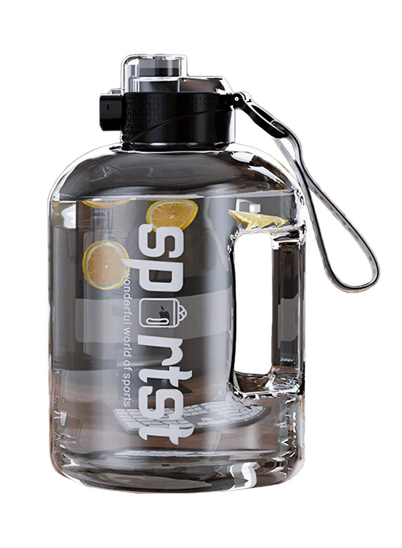flâneur Sports Bottle with Handle and Transparent Lid 1700ml - Leak-Proof, Large Capacity Hydration Bottle, Ideal for Gym, Travel, and Outdoor Activities, Lightweight and Portable