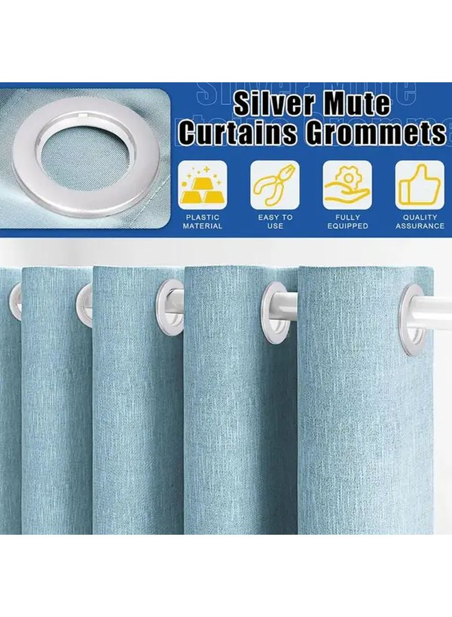 22pcs Bright Golden Roman Curtain Rings For Windows Bathrooms Living Rooms - Image 5