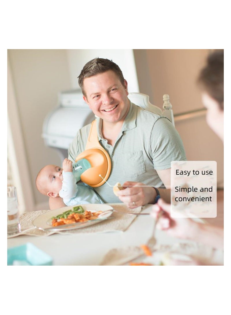 SOLARAE Hands Free Baby Bottle Holder, Adjustable Feeding Support Strap with Secure Bottle Clamp, Universal Fit, Easy Rotation for Perfect Angle, Detachable & Portable Design, Ideal for Multitasking Parents - Image 3