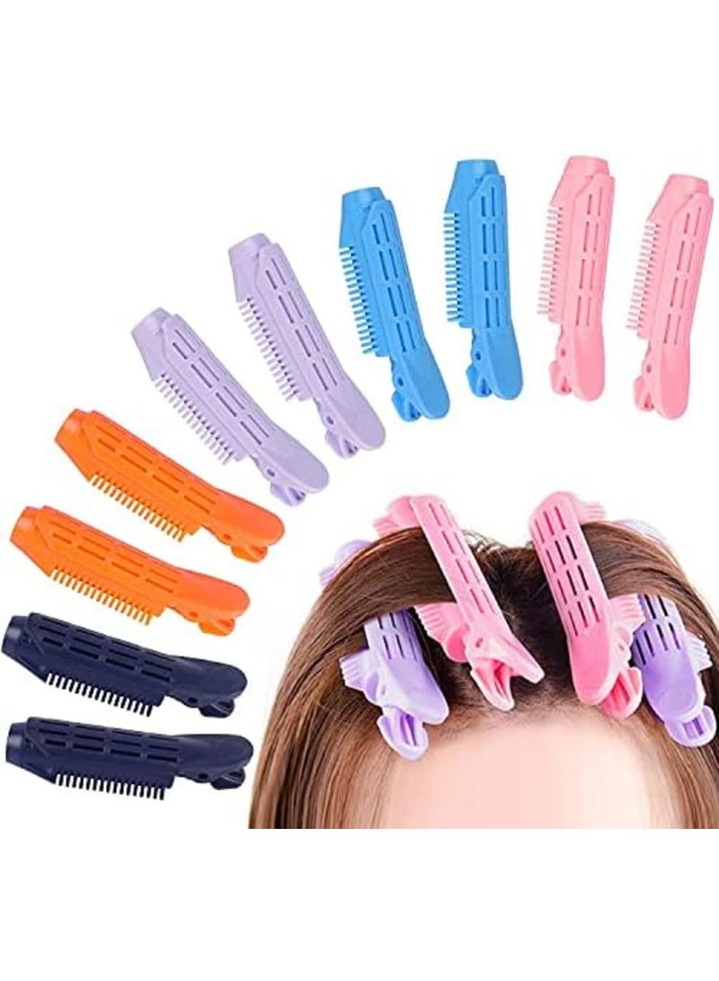 Luckam Natural Hair Volumizing Clips 10 pcs Root Clips DIY Curler Clamps Rollers Fluffy Hair Styling Tool - Image 1