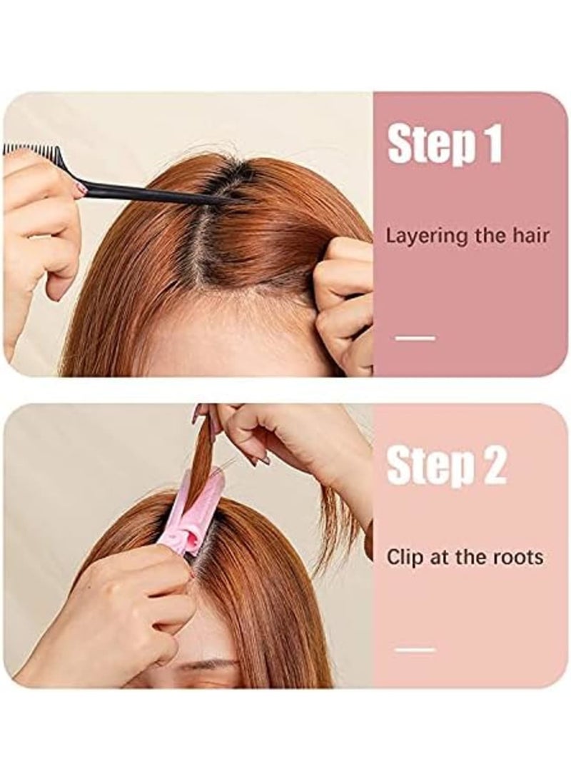 Luckam Natural Hair Volumizing Clips 10 pcs Root Clips DIY Curler Clamps Rollers Fluffy Hair Styling Tool - Image 4