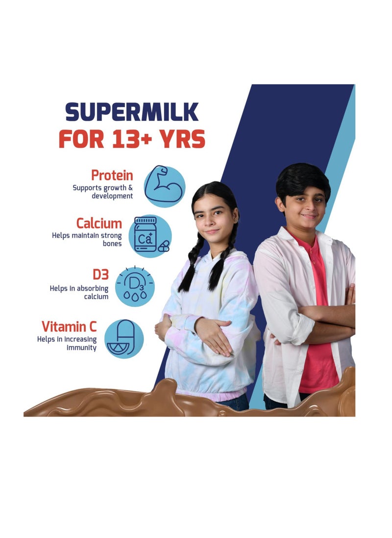 HEALTHKART - Daily Nutrition  13 Y Teen Athletes 12Gram Protein With Zero Refined Sugar Powder Double Chocolate 400Gram - Image 1