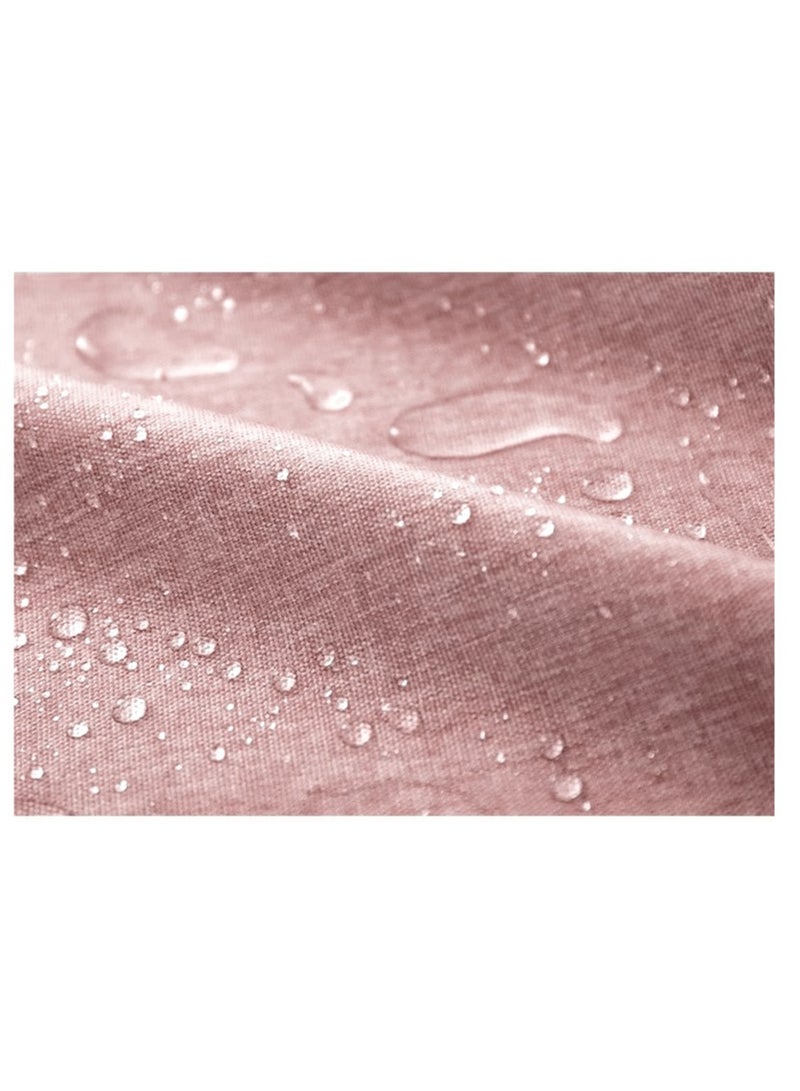 Anna 120*170cm Easy-Clean Waterproof Oil-Resistant Faux Linen Tassel Lace Tablecloth - Image 4