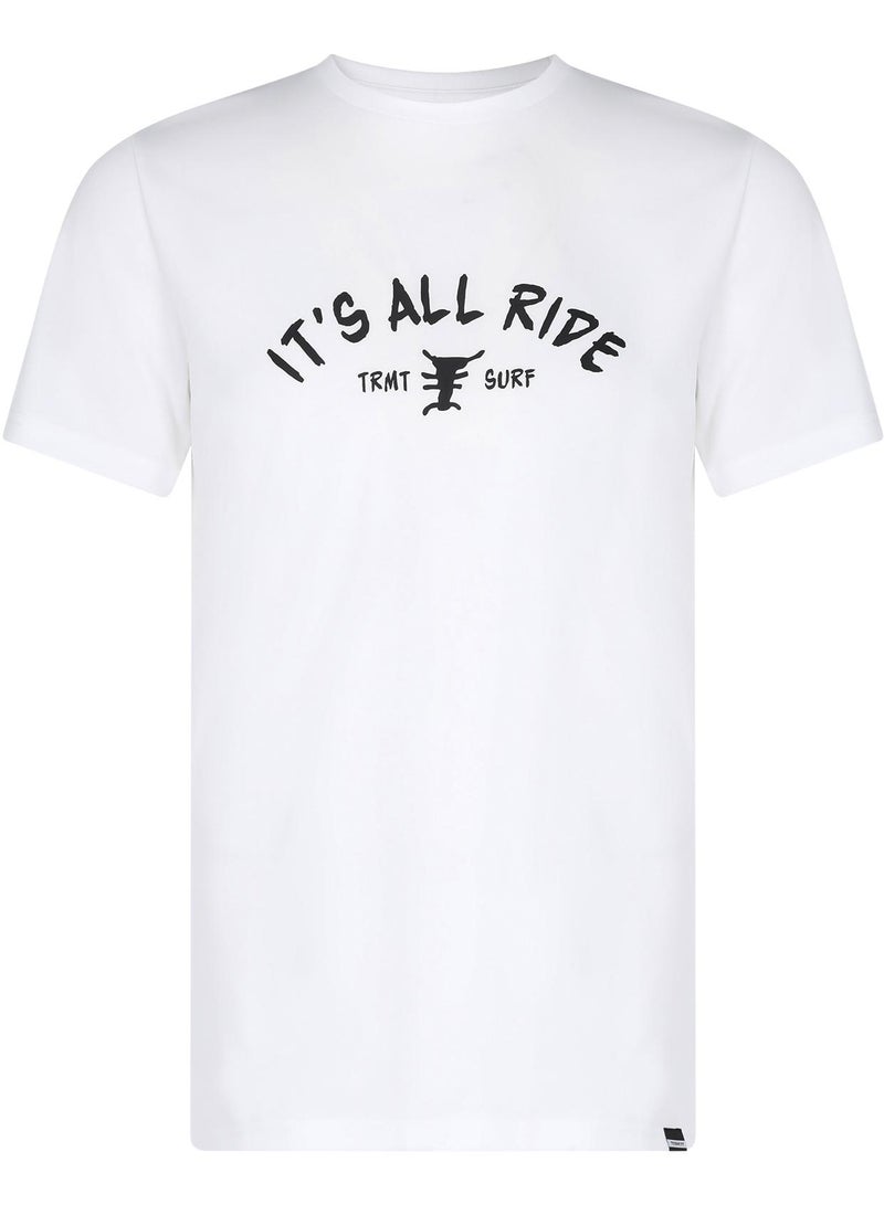 Termit Men's Sunshade T-shirt White, Termit, IT'S ALL RIPE, Quick-Drying Fabric, Comfortable Fit for Surfing and Outdoor Water Activities - Image 1