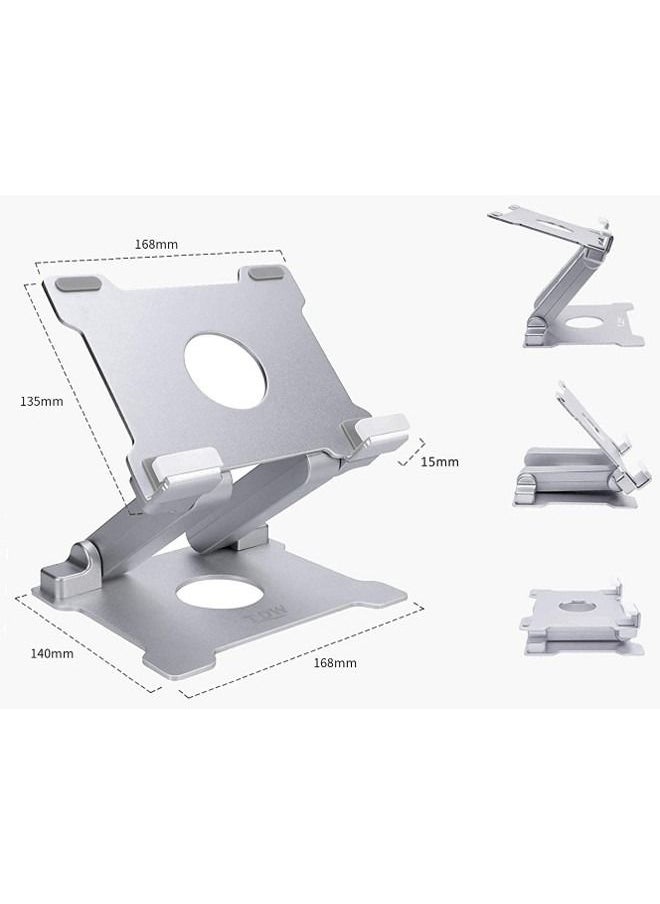 Cordova Tablet Stand Adjustable, Desktop Stand Holder Dock Compatible with New iPad 2018 Pro 9.7,10.5, Air Mini 2 3 4, Kindle, Nexus, Accessories,Tab, E-Reader (4-13 inch)-Silver  - Image 2