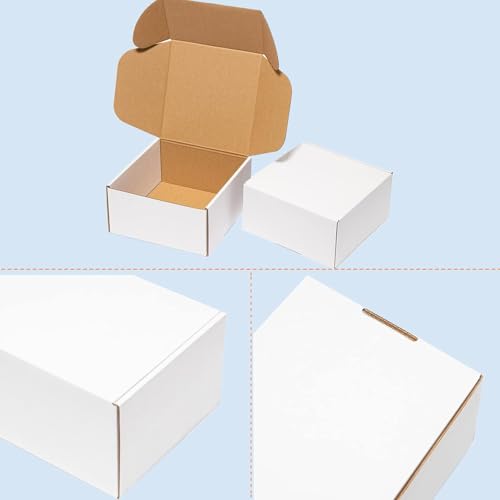 MALANI STORES Corrugated Box Packing box 2.5X2X2.5 inch selflock white corrugated 3ply box Pack of -25 - Image 3