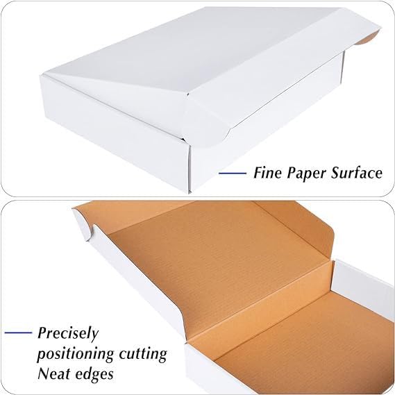 MALANI STORES Corrugated Box Packing box 2.5X2X2.5 inch selflock white corrugated 3ply box Pack of -25 - Image 4