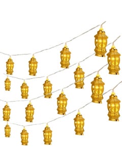 Generic Ramadan Decoration String Lights, 9 feet 20 LEDs stylish Lantern Design, Battery Operated, Islamic design for Ramadan and Eid Indoor and Outdoor Decorations Warm White  - Image 2