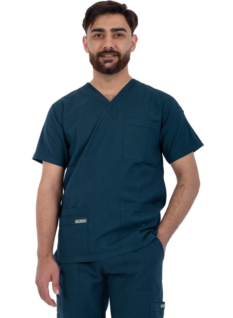 sezer Caesar Scrub for Men - Strength and comfort in a cotton gingham design that fits you all day long - Image 4