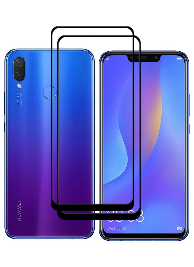 ACLIX 2 Pieces Antistatic ESD Dustproof Premium Quality High Definition Tempered Glass Screen Protector Designed For Huawei nova 3i - Image 1