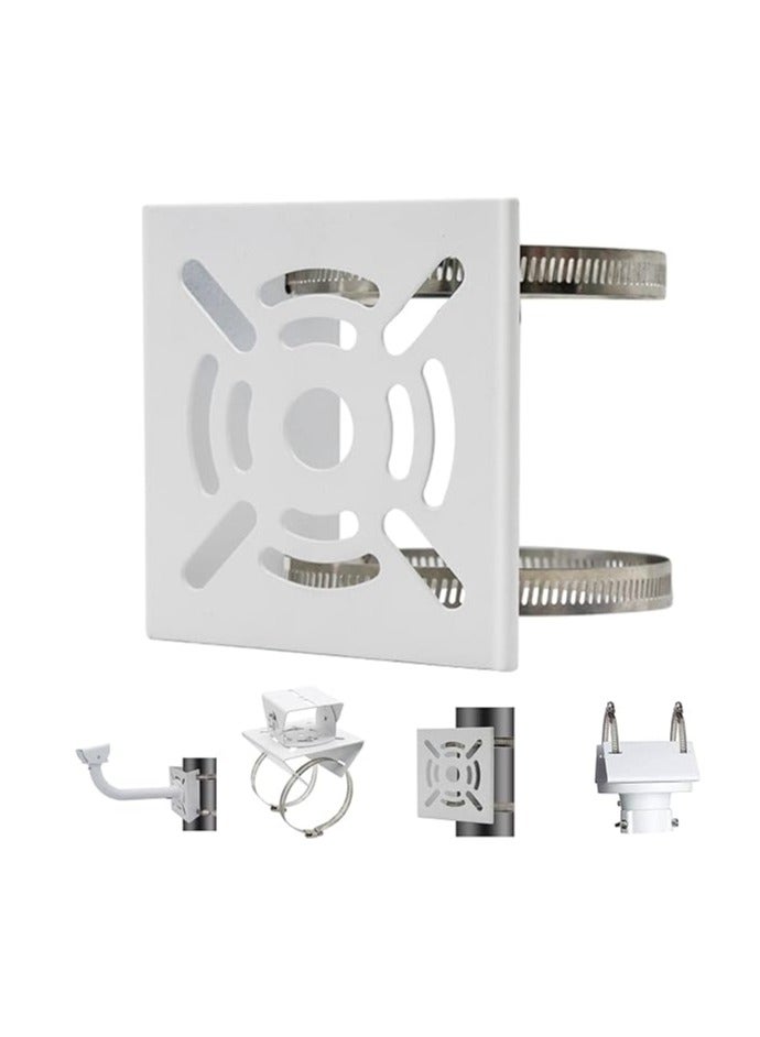 Vertical Mount Adapter with 2 Rings Wall Mount Bracket for Surveillance Camera(1pc)  - Image 1