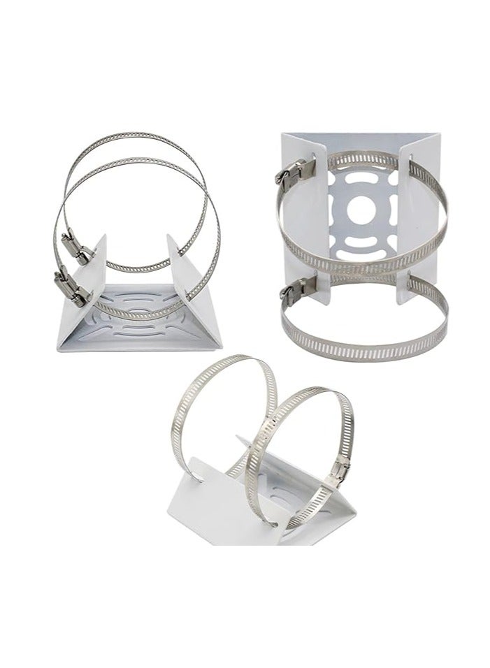 Vertical Mount Adapter with 2 Rings Wall Mount Bracket for Surveillance Camera(1pc)  - Image 3